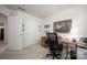 Office features a desk, office chair and artwork on the walls at 9359 Hillston Ridge Rd, Huntersville, NC 28078
