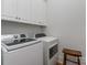 Laundry room equipped with a modern washer and dryer at 10924 Lederer Ave, Charlotte, NC 28277