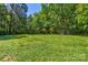 A large backyard space features lush green grass and a wooden perimeter fence at 11861 Nc Hwy 73 E Hwy, Mount Pleasant, NC 28124