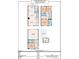 Detailed floor plan showcasing the layout of this home, including the kitchen, bedrooms, and rooftop deck at 13022 Simoneaux Ln, Charlotte, NC 28277