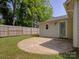 Cozy patio area that offers a great outdoor entertaining space next to a fenced in backyard at 1324 E 35Th St, Charlotte, NC 28205