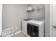 Clean laundry room featuring modern washer and dryer units at 15131 Oleander Dr, Charlotte, NC 28278