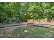 Community playground featuring slides, swings, and play structure, ideal for outdoor activities at 1622 Candlewood Ridge Ln, Matthews, NC 28105