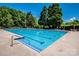Large community pool with clear blue water, marked lanes, and surrounding lounge chairs at 17307 Villanova Rd, Huntersville, NC 28078