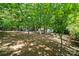 Lush wooded property with mature trees, offering a serene setting and ample privacy at 1917 Tom Sadler Rd, Charlotte, NC 28214