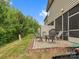 Back patio featuring outdoor seating, a tranquil green space, and a screened-in porch for serene relaxation at 234 Ascot Run Way, Fort Mill, SC 29715