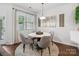Charming dining space with a round marble table set on a decorative rug at 234 Ascot Run Way, Fort Mill, SC 29715