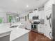 Well-lit kitchen with stainless steel appliances, white cabinets, and an open floor plan at 234 Ascot Run Way, Fort Mill, SC 29715