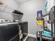 Efficient laundry room featuring a washer and dryer, with a Dyson vacuum visible at 234 Ascot Run Way, Fort Mill, SC 29715
