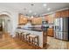 Beautiful kitchen with granite countertops, stainless steel appliances, and a breakfast bar with seating at 286 Liverpool Rd, Rock Hill, SC 29730