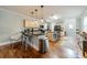 Spacious open kitchen features two islands, stainless steel appliances, and ample counter space at 2915 Wesley Ave, Charlotte, NC 28205