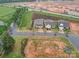 Aerial view features a home with manicured lawn bordering new construction in an up-and-coming neighborhood at 3089 Founding Fathers Dr, Gastonia, NC 28056