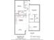 Detailed floor plan showcasing the layout with dimensions for the living area, bedrooms, and kitchen at 325 Cornwall Dr, Salisbury, NC 28147