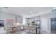 Contemporary kitchen with stainless steel appliances, gray cabinets, and island seating at 325 Cornwall Dr, Salisbury, NC 28147