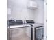 Well-equipped laundry room with front-load washer and dryer and wire shelving storage at 325 Cornwall Dr, Salisbury, NC 28147