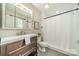 Bathroom featuring a vanity with sink, a medicine cabinet, and a shower with curtain at 3387 Passmore Rd, Rock Hill, SC 29730