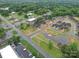 An aerial view of the neighborhood showing the houses and the community landscaping at 405 Newstyle Way, Gastonia, NC 28056