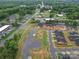 An aerial view of the community showing new construction homes and surrounding neighborhood at 405 Newstyle Way, Gastonia, NC 28056