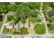 Aerial view of the property with a red boundary line at 510 Wiley Ave, Salisbury, NC 28144