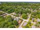 Aerial view showcasing neighborhood with mature trees and surrounding homes at 510 Wiley Ave, Salisbury, NC 28144