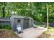 Backyard showing spacious outdoor shed with seating at 510 Wiley Ave, Salisbury, NC 28144