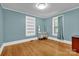 Bedroom has hardwood floors, natural light, and built-in shelves at 510 Wiley Ave, Salisbury, NC 28144