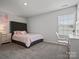 Cozy bedroom boasts a gray headboard, pink comforter, and a dedicated desk area at 5581 Soft Shell Dr, Lancaster, SC 29720