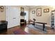 Home gym featuring hardwood floors, exercise equipment and natural light at 6010 Albiza Dr, Harrisburg, NC 28075