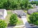 Aerial view of a home showcasing the large lot, landscaping, and neighborhood at 6021 Piscataway Ct, Rock Hill, SC 29732