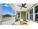 Inviting front porch with comfortable seating and a view of the landscaped yard at 7324 Jolly Brook Dr, Charlotte, NC 28215