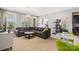 Bright living room with plush seating, modern lighting, and stylish decor at 8514 Ellington Park Dr, Charlotte, NC 28277