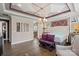 Spacious main bedroom featuring hardwood floors, decorative ceiling, and ample natural light at 8514 Ellington Park Dr, Charlotte, NC 28277