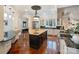 Spacious kitchen featuring a central island, custom cabinetry, and professional-grade appliances at 1118 Seminole Dr, Fort Mill, SC 29707