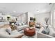 Bright living room features modern furniture and decor, flowing into the kitchen and dining area at 1411 Duhart Ave, Gastonia, NC 28054