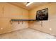 An unfinished basement area featuring a long, sturdy workbench along one wall at 1690 Montevista Dr, Shelby, NC 28150