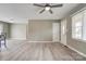 Spacious open living room with updated floors and neutral wall colors at 1690 Montevista Dr, Shelby, NC 28150