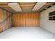 Empty shed interior ready for your tools or to become your new workshop space at 1690 Montevista Dr, Shelby, NC 28150