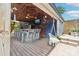 Outdoor bar and entertaining space with ample seating and stylish design at 1701 Dearmon Dr, Charlotte, NC 28205