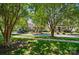 Pleasant street view showcasing well-maintained homes and lush greenery, ideal for a peaceful neighborhood setting at 17130 Bridgeton Ln, Huntersville, NC 28078