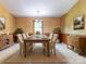 Elegant dining room with stylish decor, comfortable seating, and natural light at 2222 Hearthstone Dr, Gastonia, NC 28056