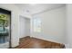 This bedroom has wood floors, white walls, and a closet at 2432 Barkers Ridge Dr, Bessemer City, NC 28016