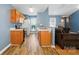 Functional kitchen with wooden cabinets, essential appliances, and plenty of counter space at 2432 Barkers Ridge Dr, Bessemer City, NC 28016