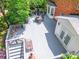 Overhead view of a spacious wooden deck with outdoor furniture and sunroom at 2730 Tiffany Dr, Rock Hill, SC 29732