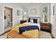 Inviting bedroom with stylish decor, a neutral color palette, and natural light at 3009 Loso Ter # 58, Charlotte, NC 28217