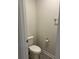 Powder room with a toilet, white walls, and modern fixtures at 345 Hyssop Ct, Fort Mill, SC 29715