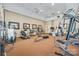 Well-equipped gym with modern weight machines, ceiling fans, and ample space for a full body workout at 422 Garnet Ct, Fort Mill, SC 29708