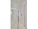 Clean white shower stall with a glass door and chrome hardware at 422 Garnet Ct, Fort Mill, SC 29708