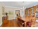 Elegant dining room with hardwood floors, large table, and classic decor at 4960 York Hwy, Rock Hill, SC 29732