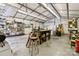 Spacious garage with workbench, shelving, and ample storage for tools and equipment at 4960 York Hwy, Rock Hill, SC 29732
