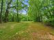 Expansive green backyard surrounded by lush trees, offering ample space and privacy at 5308 Lambert Ct, Waxhaw, NC 28173